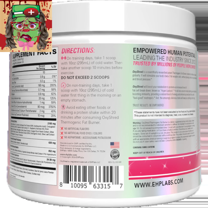 Oxyshred Cosmic Blast Pre Workout – 33 Servings of Energy Boost