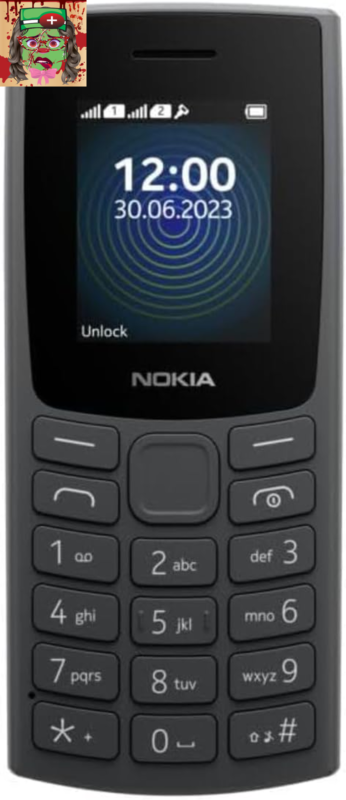 105 4G | Dual SIM | GSM Unlocked Mobile Phone | Volte | Charcoal | International