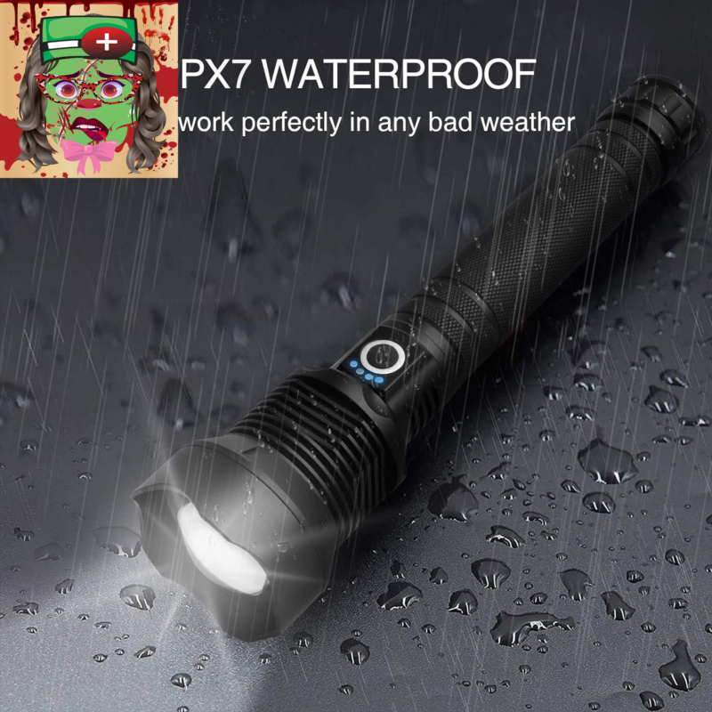 Rechargeable LED Flashlights High Lumens, 990000 Lumens Super Bright Flashlight