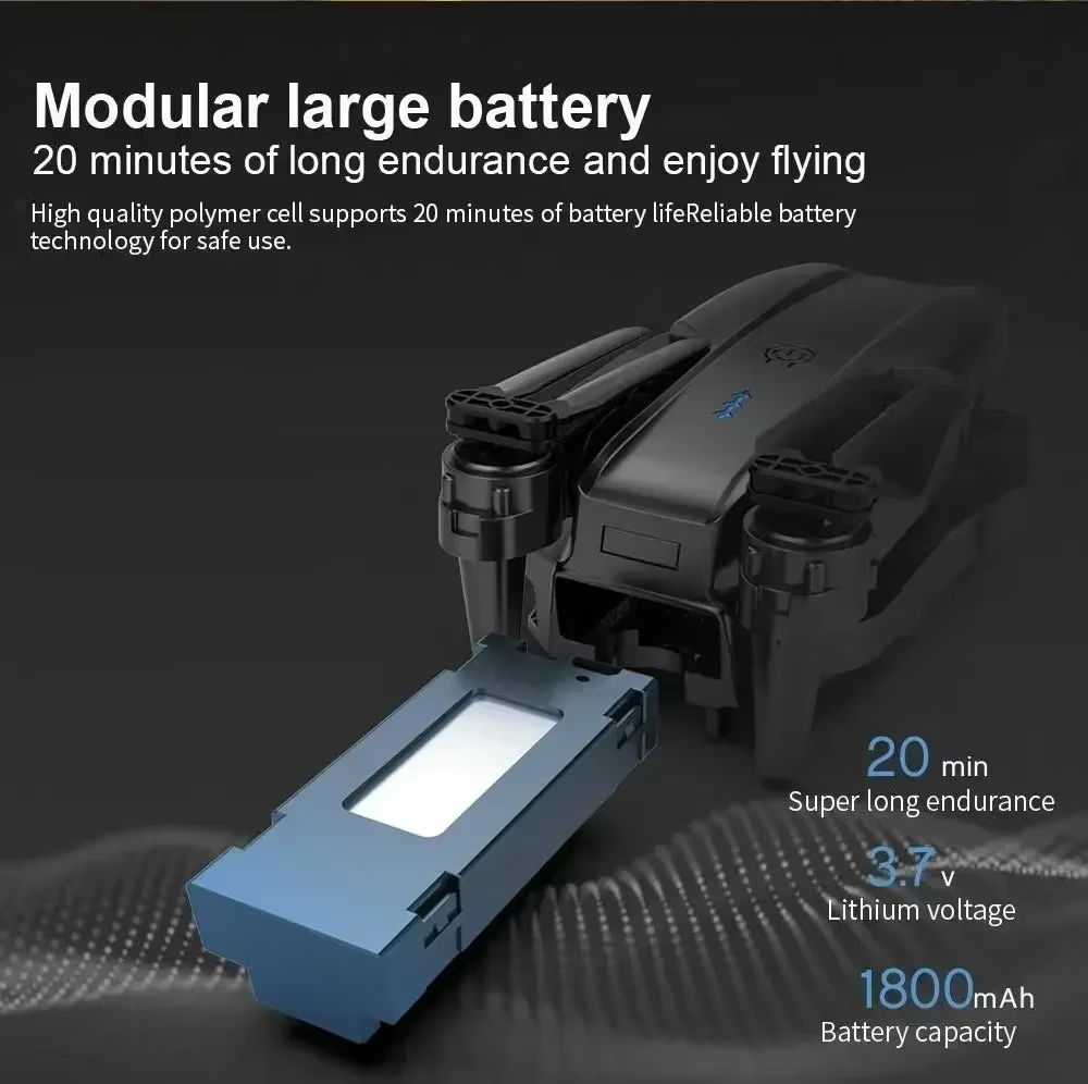 E99 Brushless Drone HD Aerial Photography Dual Camera Optical Flow Positioning Aircraft Folding Remote Control Aircraft