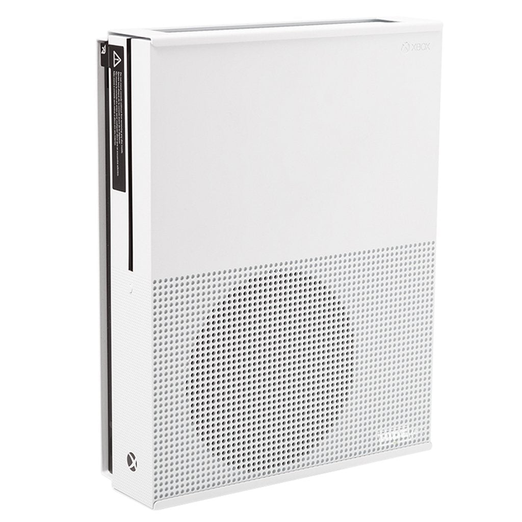 X1S Wall Mount for Xbox One S - Patented in 2019, Made in USA - White Steel Mount for Xbox One S to Safely Store Your Xbox One S on Wall near or behind TV