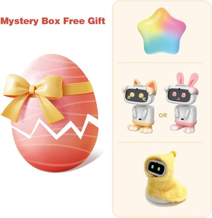 Aibi Pocket Pet - Wearable Robot | ChatGPT Powered AI Companion with Voice Commands, Emotional Interaction, Singing & Dancing | Magnetically Attaches to Anywhere | Ultra Portable