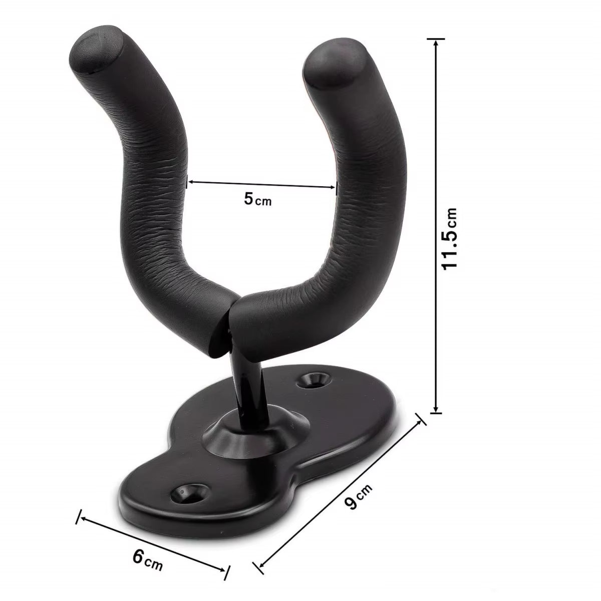 Metal Guitar Hanger Hook Wall Mount Non-Slip Holder Stand Rotatable 360°For Electric Guitar Ukulele Instrument Accessories