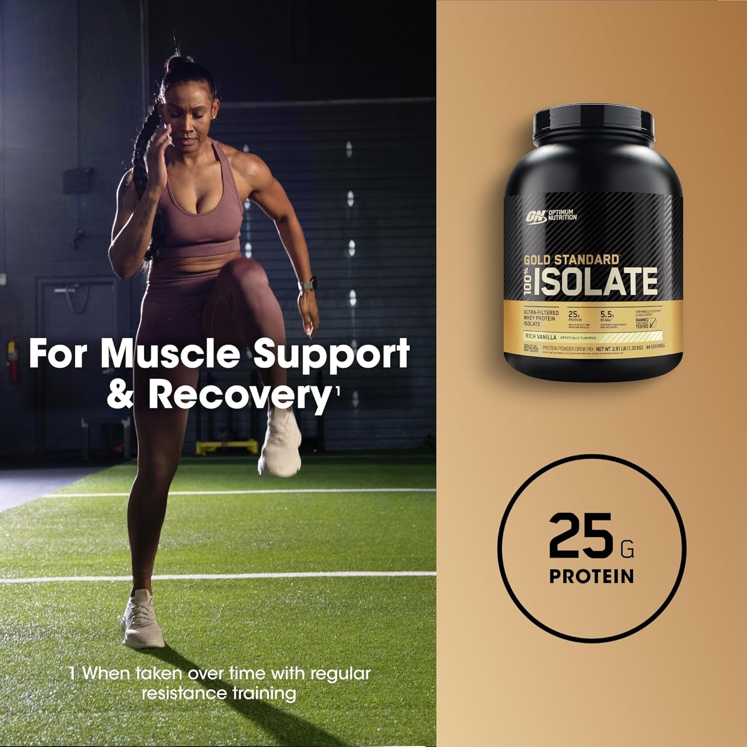 Gold Standard 100% Isolate, Rich Vanilla, 2.91 Pounds, 44 Servings (Packaging May Vary)