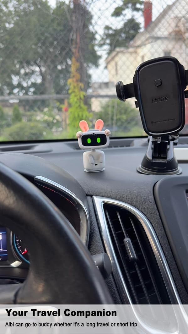 Aibi Pocket Pet - Wearable Robot | ChatGPT Powered AI Companion with Voice Commands, Emotional Interaction, Singing & Dancing | Magnetically Attaches to Anywhere | Ultra Portable