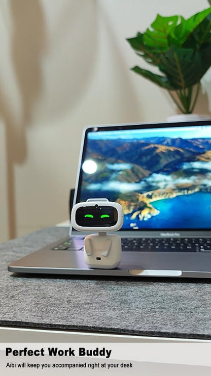 Aibi Pocket Pet - Wearable Robot | ChatGPT Powered AI Companion with Voice Commands, Emotional Interaction, Singing & Dancing | Magnetically Attaches to Anywhere | Ultra Portable