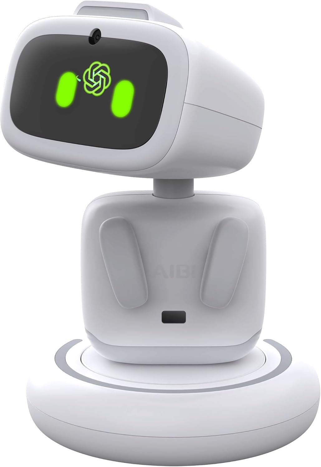 Aibi Pocket Pet - Wearable Robot | ChatGPT Powered AI Companion with Voice Commands, Emotional Interaction, Singing & Dancing | Magnetically Attaches to Anywhere | Ultra Portable