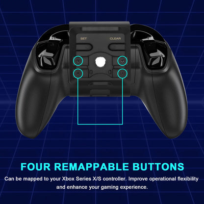 Controller Paddles for Xbox One Controller, Controller Extension Programmable Keys, Controller Back Button Attachment Fit for Xbox Series X/S, Xbox One, Xbox One S/X Controller