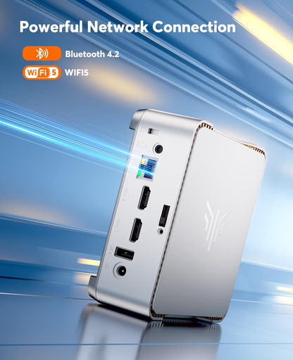 KAMRUI GK3Plus Mini PC, 16GB RAM 512GB M.2 SSD Mini Computers,12th Gen Alder Lake N95 (up to 3.4GHz) Micro PC, 2.5''SSD, Gigabit Ethernet,4K UHD,WiFi,BT,VESA/Home/Business Small pc