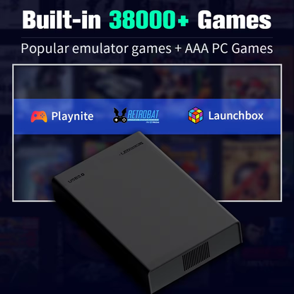 Game Hard Drive&Game Consoles with 38000+ Games for Xbox/Ps3/Ps2/Gamecube/Wii/Wiiu/Saturn Emulator Consoles Plug&Play for WIN PC