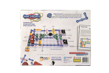 Snap Circuits Jr. SC-100 Electronics Exploration Kit, Over 100 Projects, Full Color Project Manual, 28 Parts, STEM Educational Toy for Kids 8 +