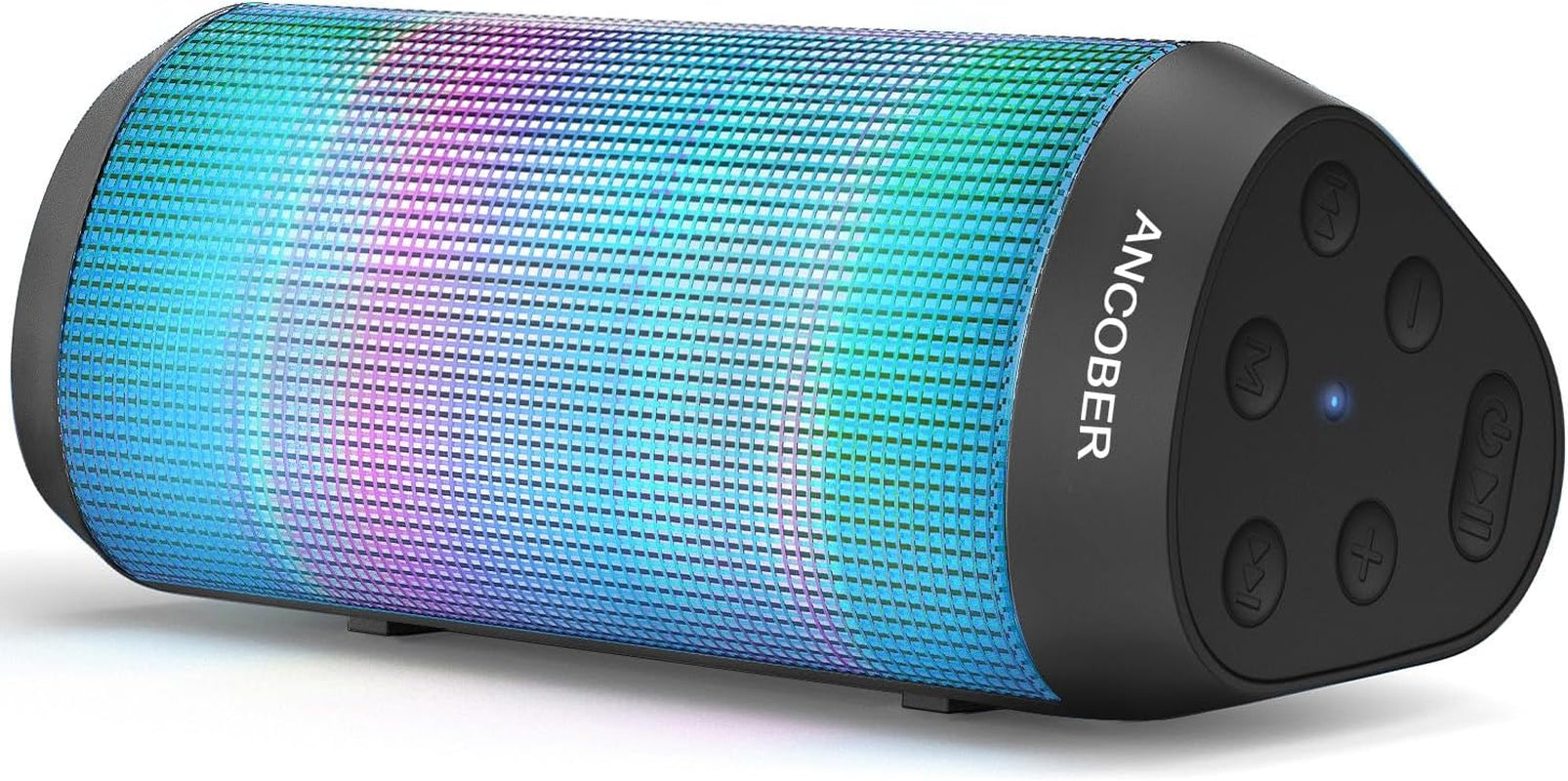 Portable Bluetooth Speaker, HD Stereo Sound Small Wireless Speaker with Cool Lights, TWS Pairing, IPX4 Waterproof, BT5.3 with AUX Input, for Camping Outdoor Party, Electronics Gadgets, Ideal Gifts