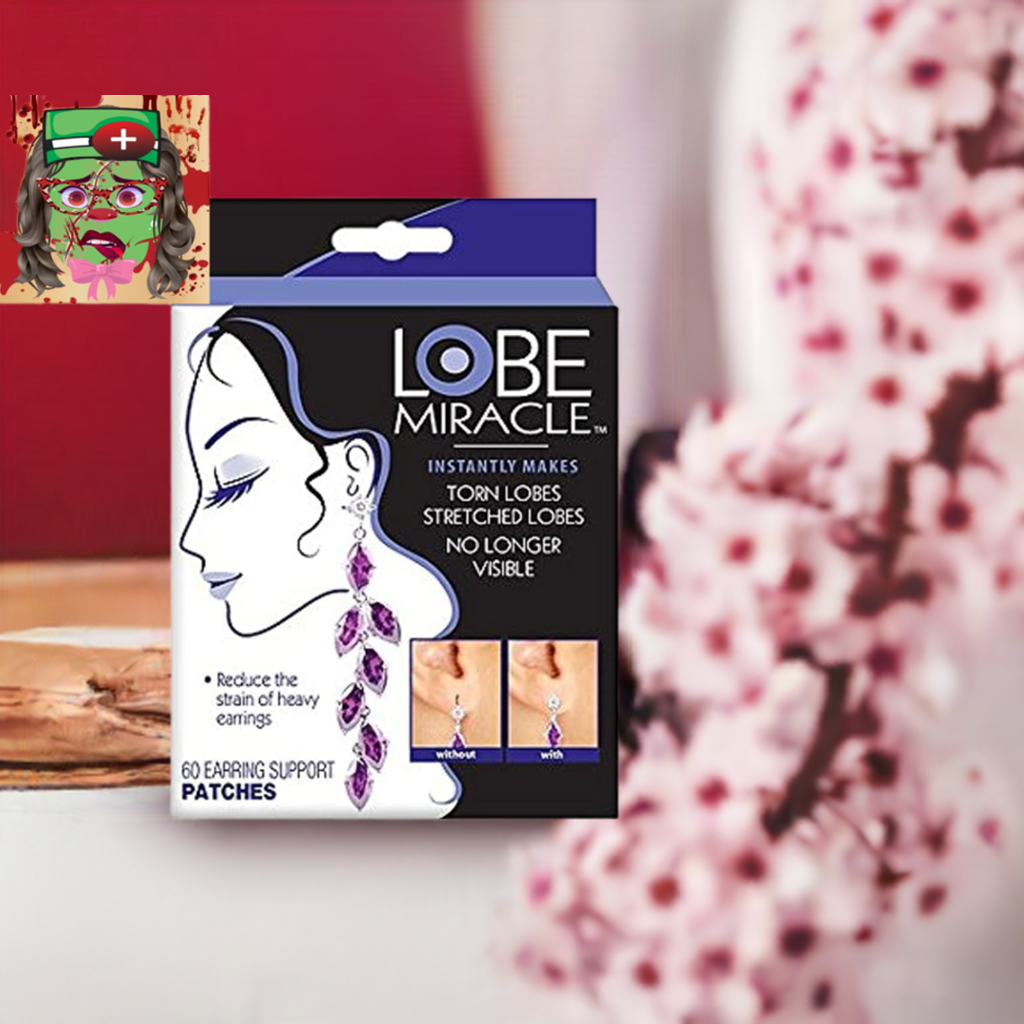 - Clear Earring Support Patches - Earring Backs for Droopy Ears - Ear Care Produ
