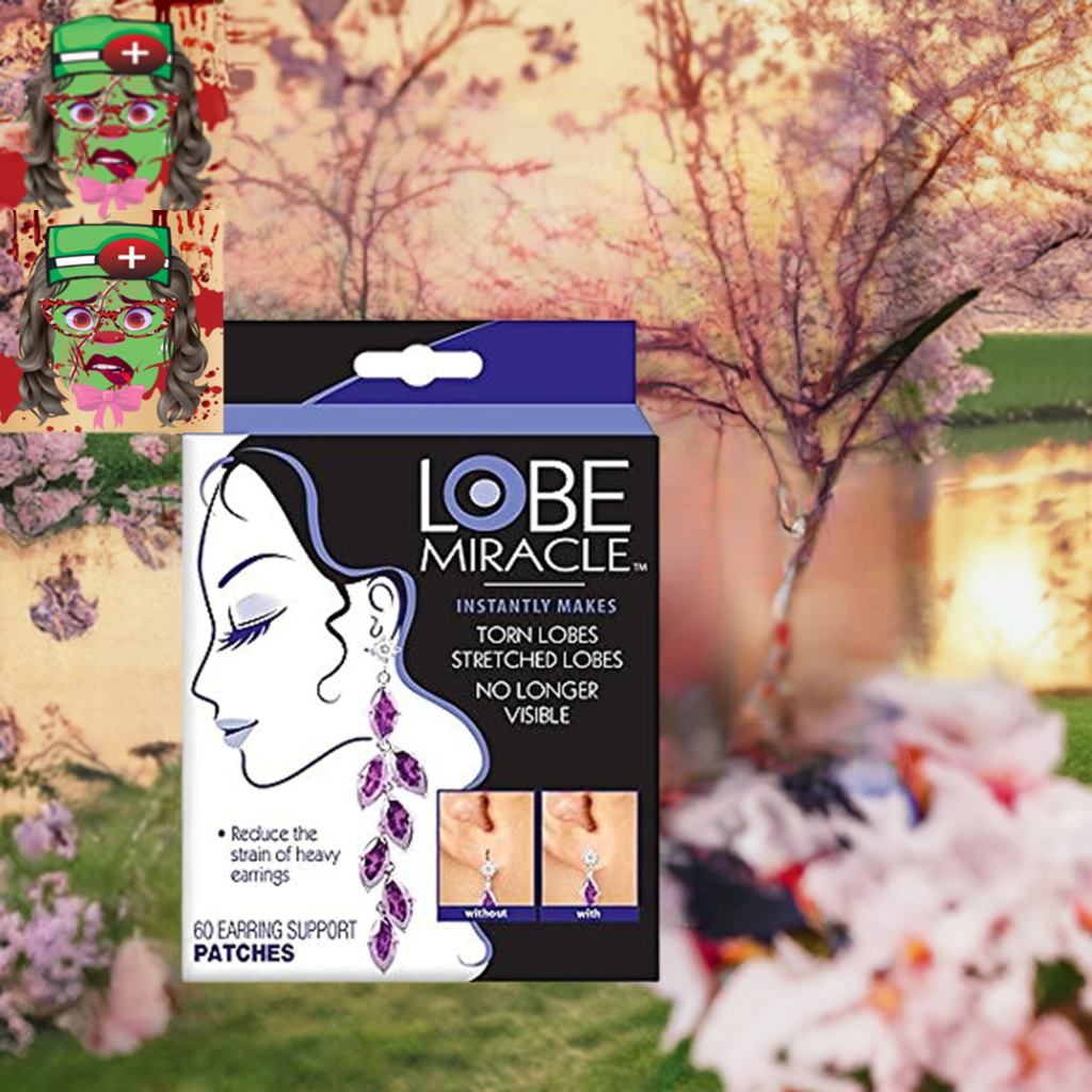 - Clear Earring Support Patches - Earring Backs for Droopy Ears - Ear Care Produ