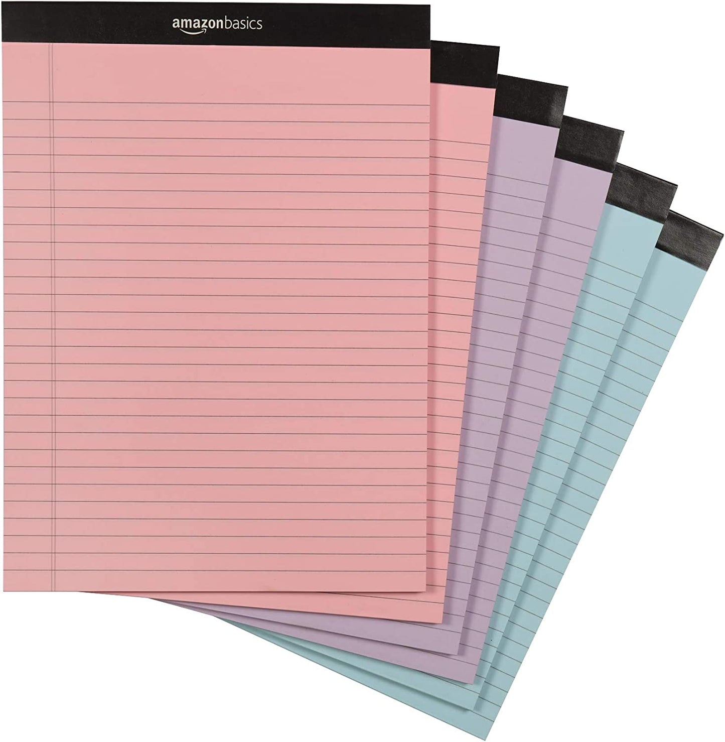Wide Ruled Lined Writing Note Pads, 8.5 Inch X 11.75 Inch, White, 12 Count (12 Pack of 50)