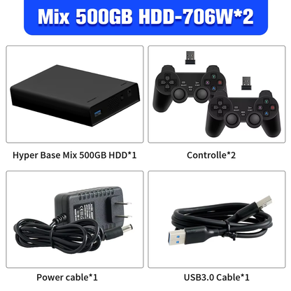 Game Hard Drive&Game Consoles with 38000+ Games for Xbox/Ps3/Ps2/Gamecube/Wii/Wiiu/Saturn Emulator Consoles Plug&Play for WIN PC
