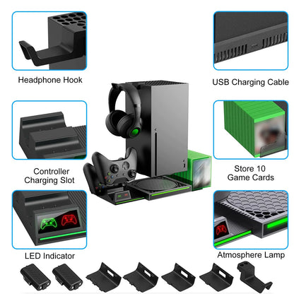 Dual Controller Charging Dock Station with for Xbox Series X|S