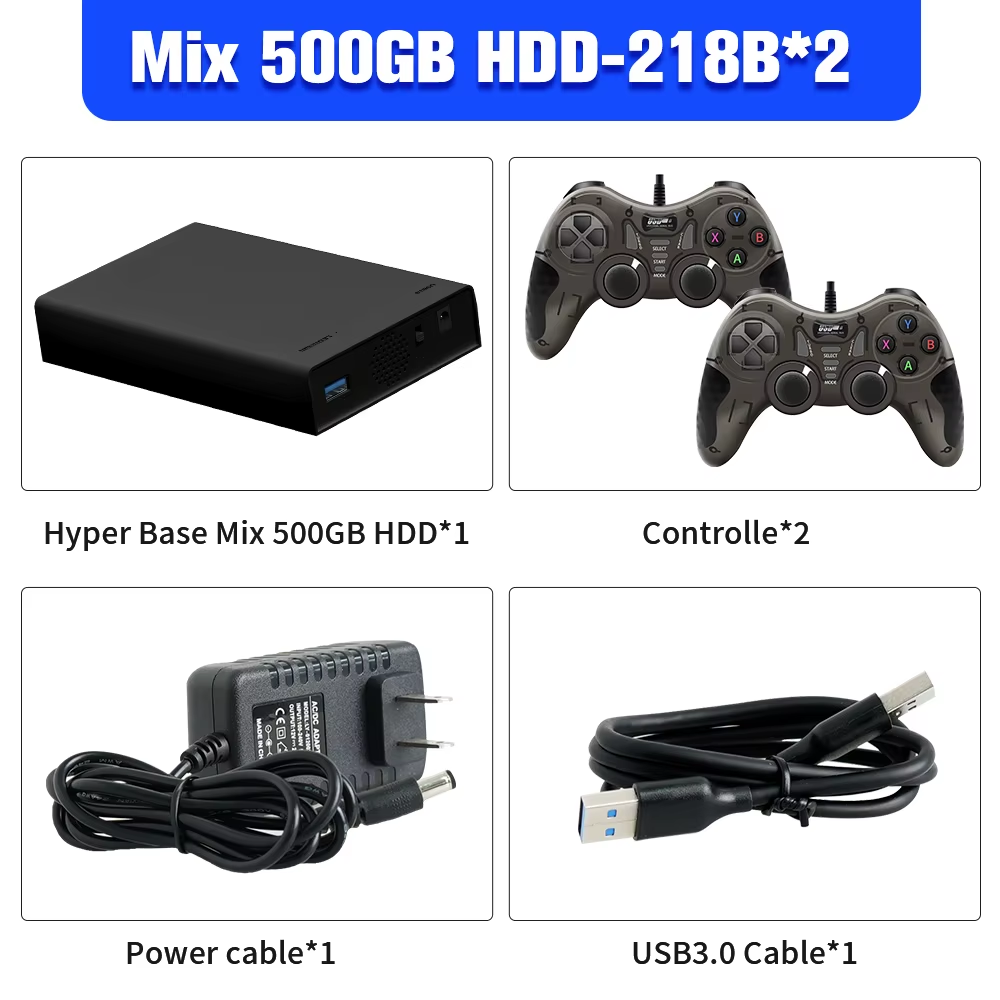 Game Hard Drive&Game Consoles with 38000+ Games for Xbox/Ps3/Ps2/Gamecube/Wii/Wiiu/Saturn Emulator Consoles Plug&Play for WIN PC