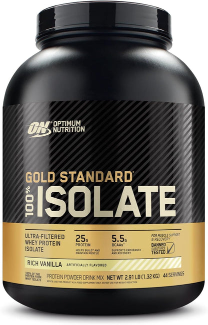 Gold Standard 100% Isolate, Rich Vanilla, 2.91 Pounds, 44 Servings (Packaging May Vary)