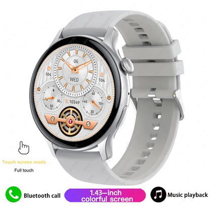 Xiaomi Mijia New Women Bluetooth Call Smartwatch Always Display Time Heart Rate Sports Health Monitoring Music GT4 Smart Watches Grey Silicone