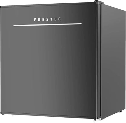 1.6 Cu.Ft Mini Fridge for Bedroom, Mini Refrigerator with Freezer, for Room and Office, Adjustable Temperature(without Handle) United States, black, US