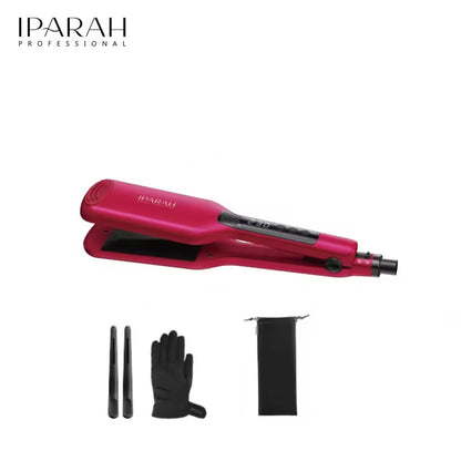 IPARAH Hair Straightener Professional Straightener for Hair Electric Hair Brushes Straightener Curler Wet Dry Salon Tools P-120 Red