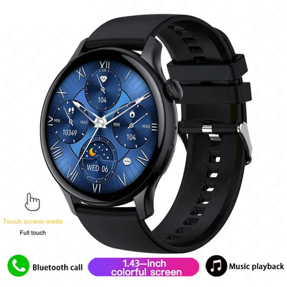 Xiaomi Mijia New Women Bluetooth Call Smartwatch Always Display Time Heart Rate Sports Health Monitoring Music GT4 Smart Watches Black Silicone