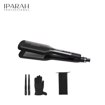 IPARAH Hair Straightener Professional Straightener for Hair Electric Hair Brushes Straightener Curler Wet Dry Salon Tools P-120 black